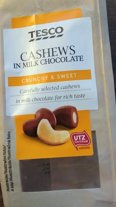 Fotografie - Cashews in Milk Chocolate Tesco