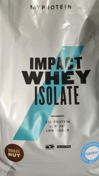 Fotografie - Impact Whey Isolate Chocolate Nut Myprotein