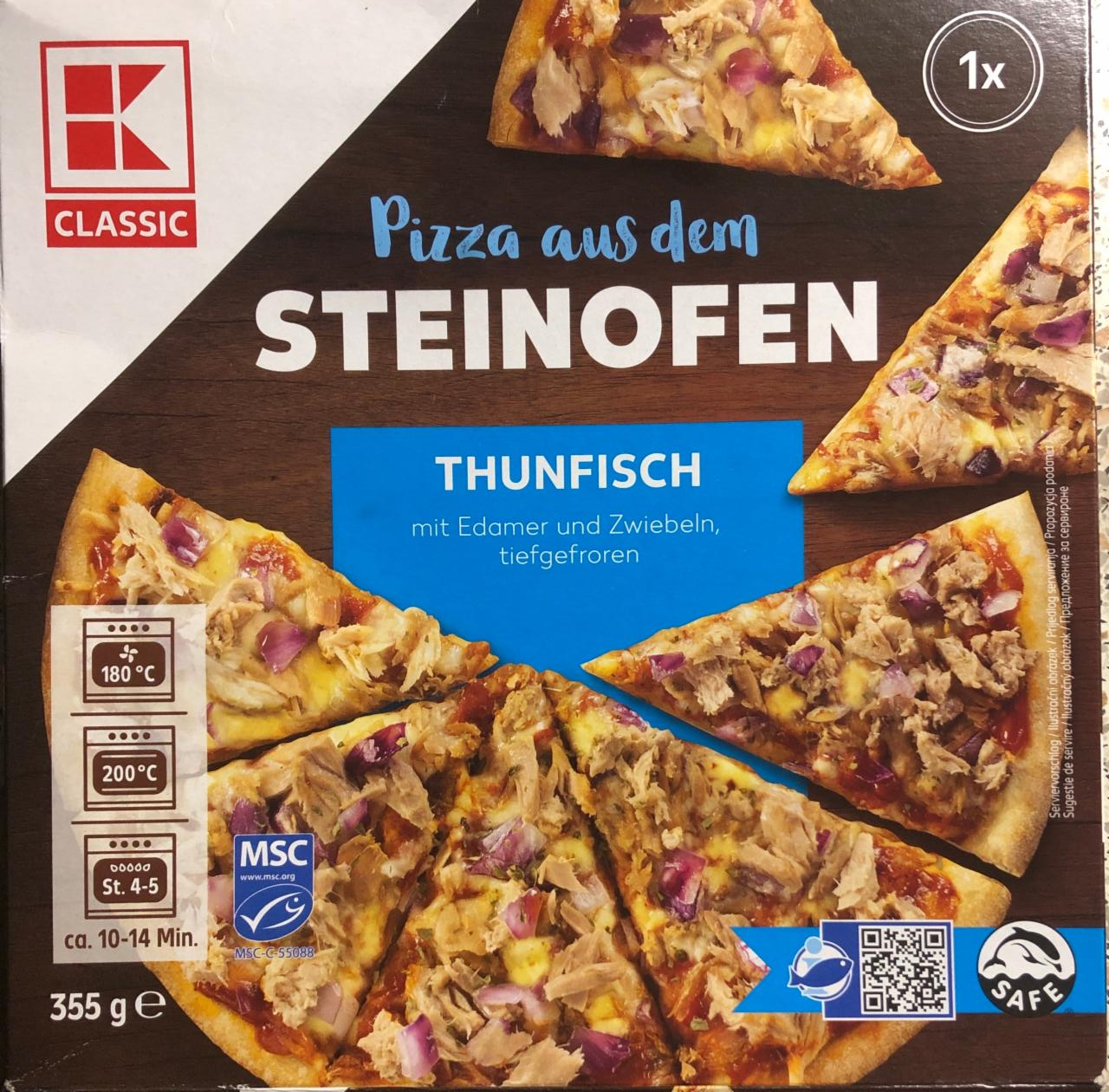 Fotografie - Pizza aus dem Steinofen Thunfisch K-Classic