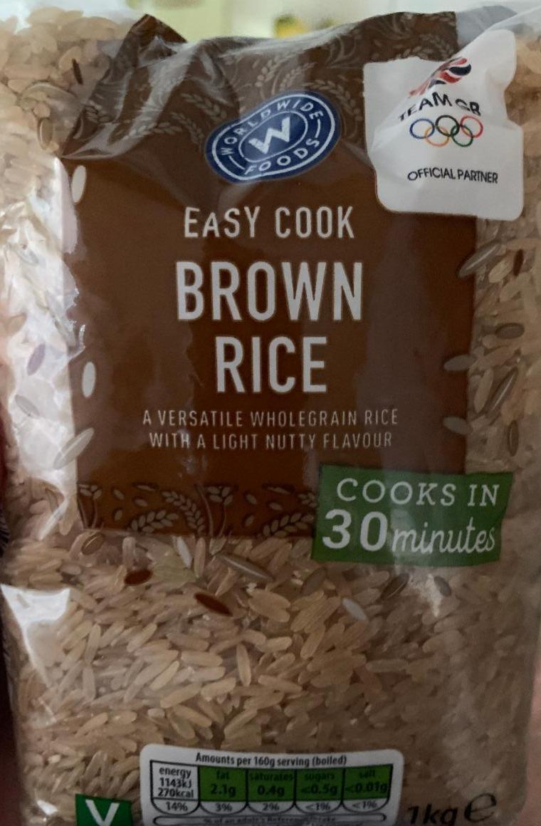 Fotografie - Easy cook brown rice Worldwide Foods