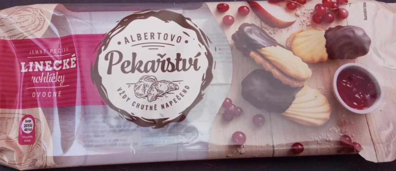 Fotografie - Linecké rohlíčky ovocné Albertovo pekařství
