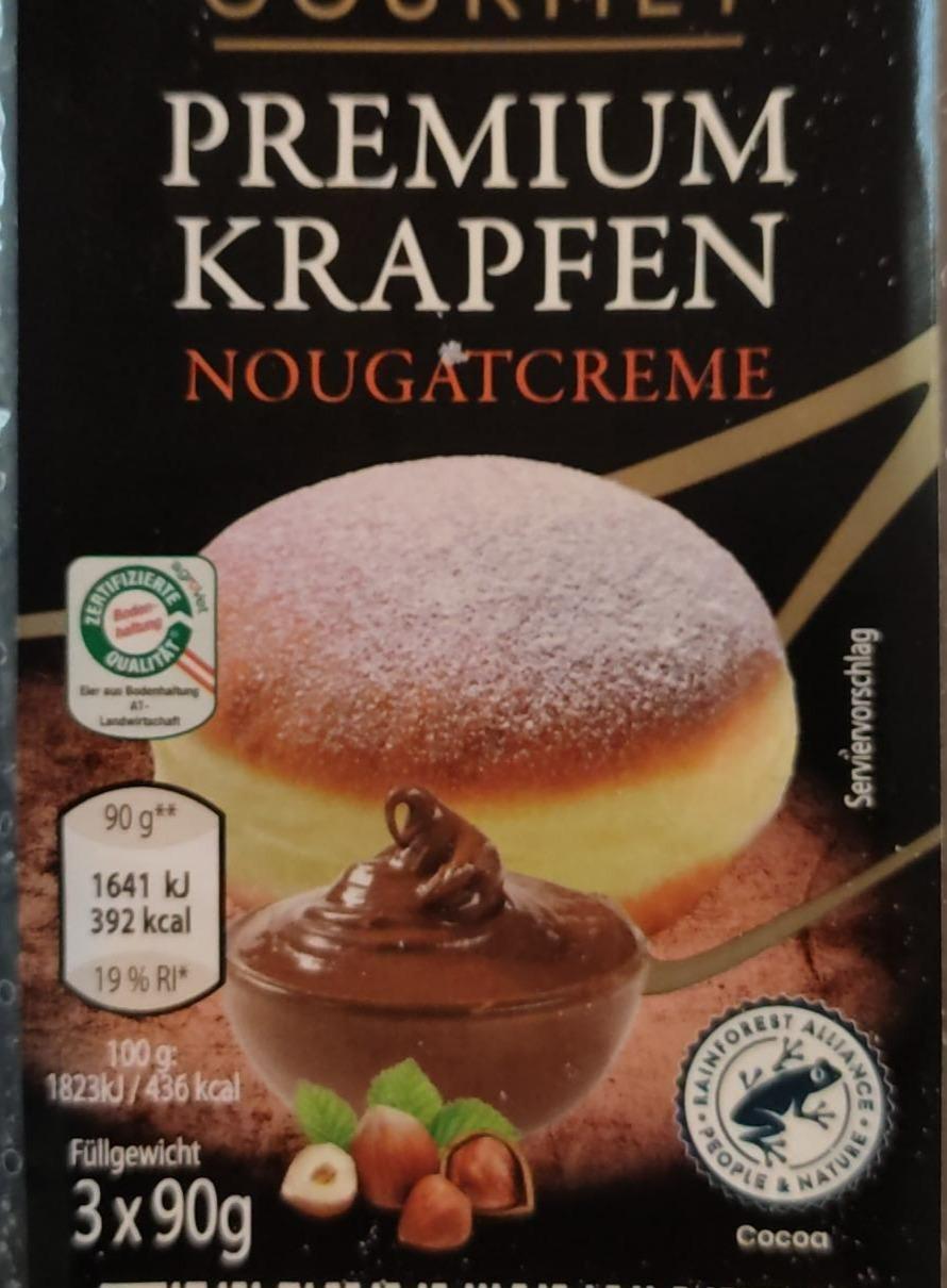 Fotografie - Premium Krapfen Nougatcreme Gourmet
