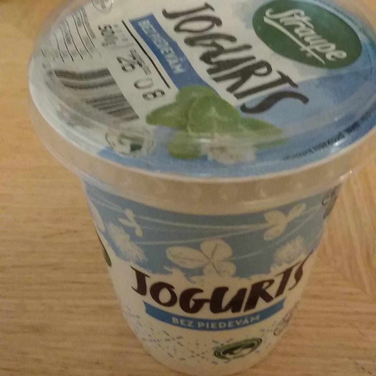 Fotografie - Bílý jogurt Straupe