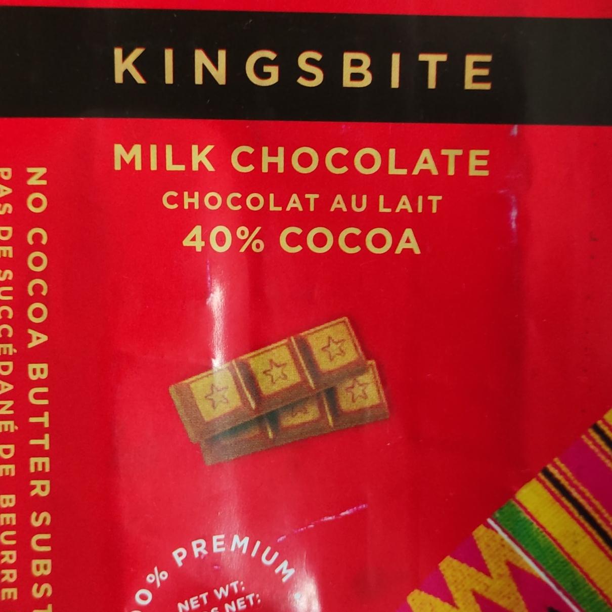 Fotografie - Milk Chocolate 40% Cocoa Kingsbite