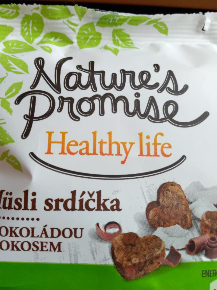Fotografie - Healthy life Müsli srdíčka s čokoládou a kokosem - Nature's Promise