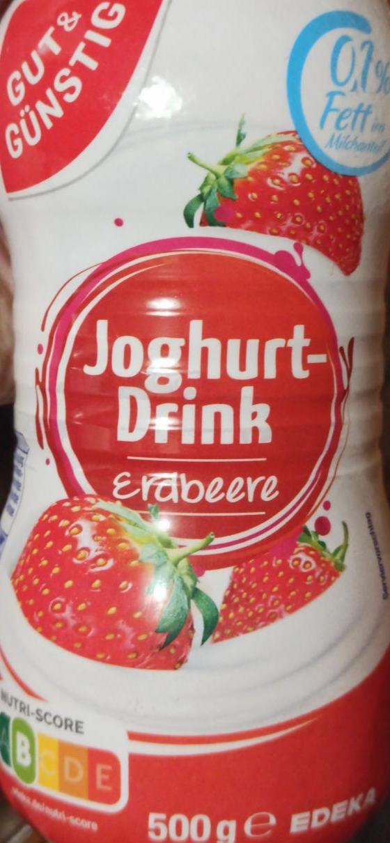 Fotografie - Joghurt drink erdbeere 0.1% fett Gut&Günstig