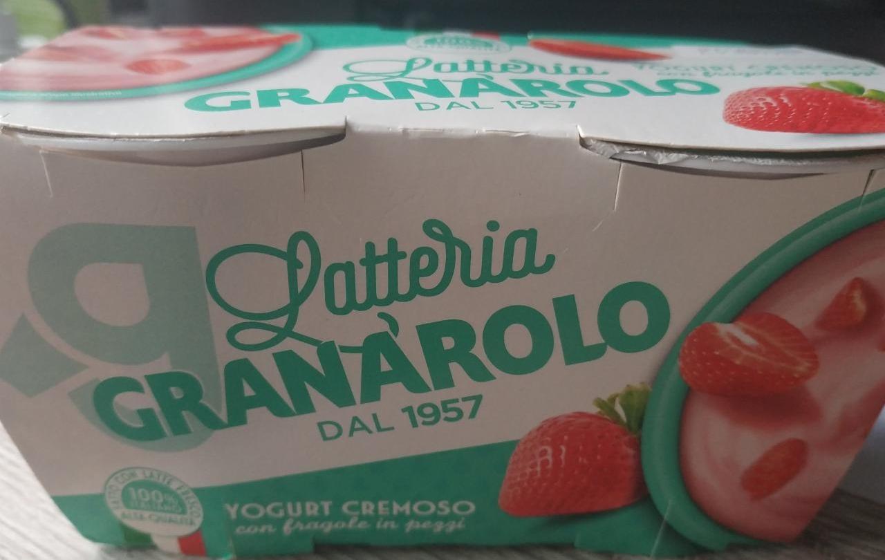 Fotografie - Yogurt Cremoso con fragole in pezzi Latteria Granarolo