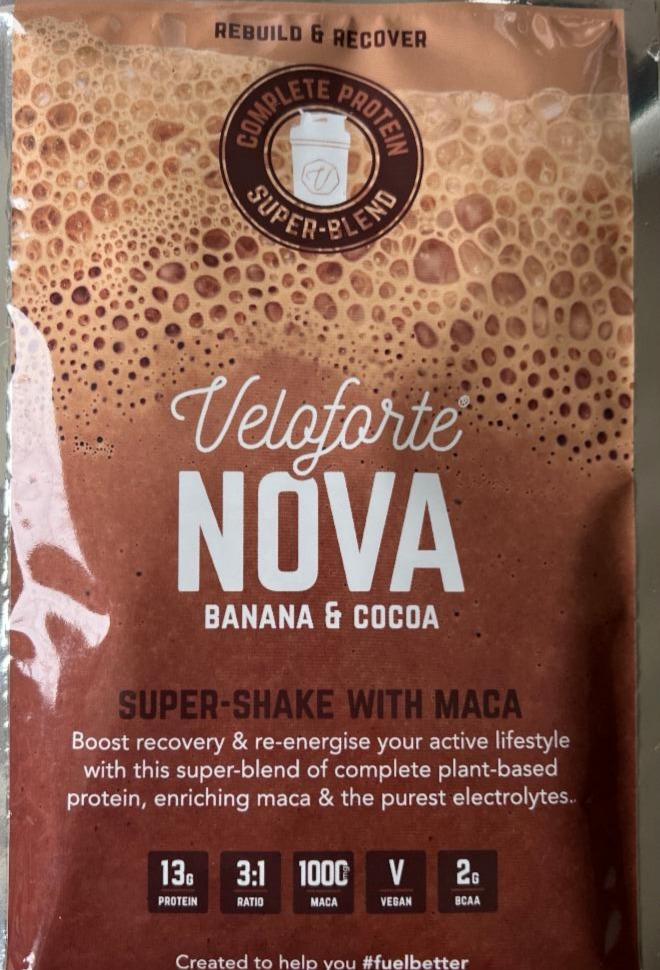Fotografie - Nova Banana & Cocoa Super-Shake with Maca Veloforte
