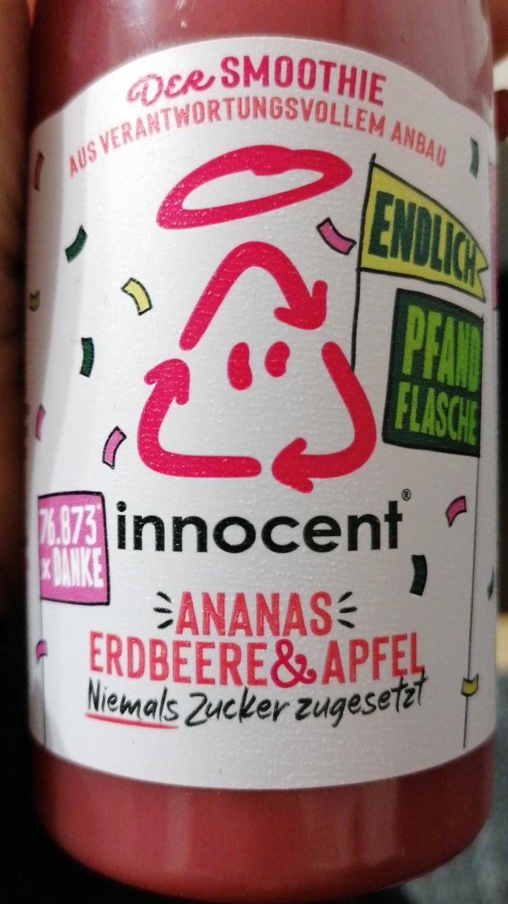 Fotografie - smoothie Ananas, Erdbeere, Apfel Innocent