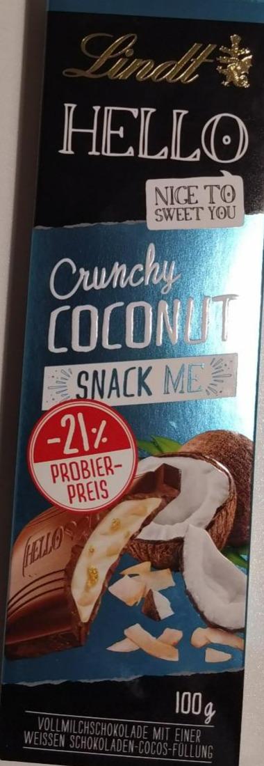Fotografie - Hello Crunchy Coconut Snack Me Lindt