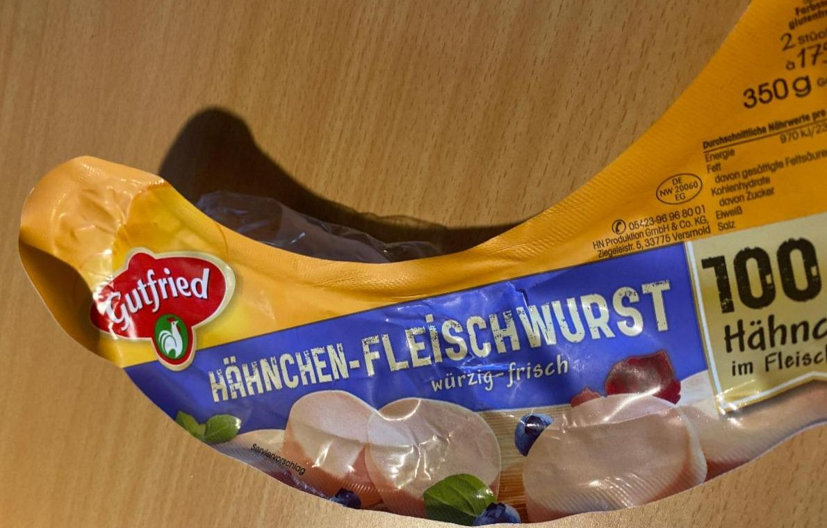 Fotografie - Hänchen-Fleischwurst