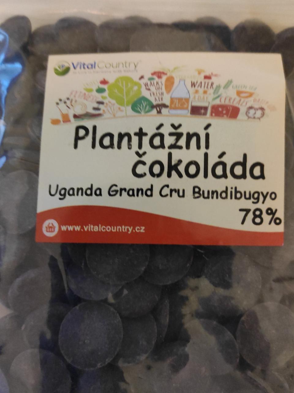 Fotografie - Plantážní čokoláda Uganda Grand Cru Bundibugyo 78% VitalCountry