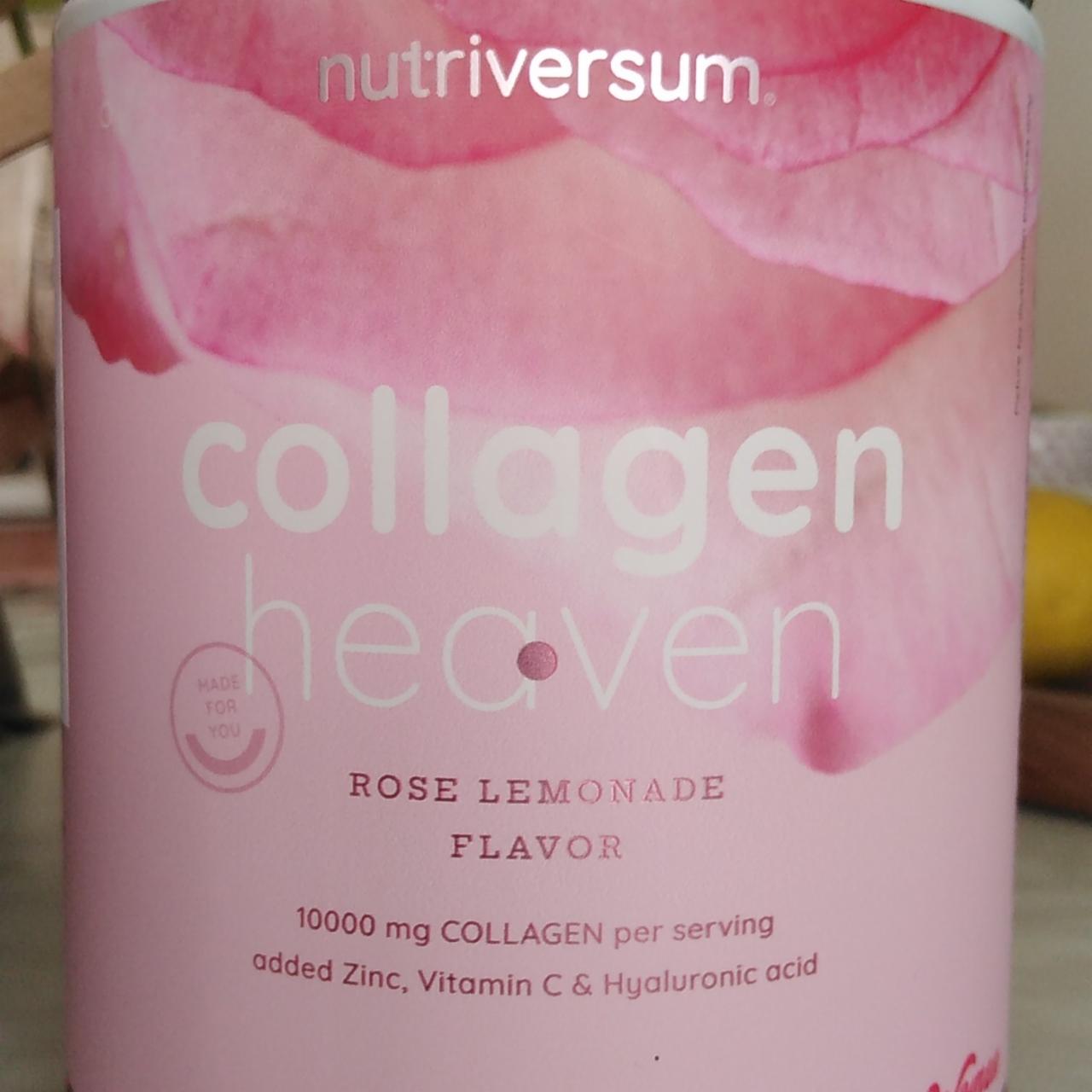 Fotografie - Collagen heaven Rose lemonade flavor Nutriversum