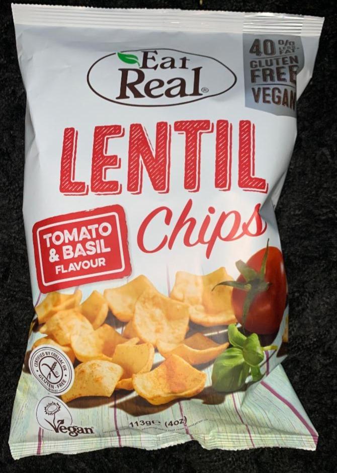 Fotografie - Lentil Chips Tomato & Basil Eat Real