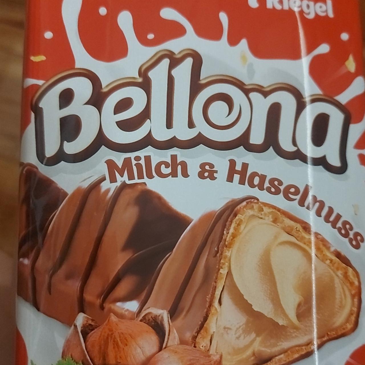 Bellona Milch & Haselnuss Mister Choc - kalorie, kJ a nutriční hodnoty