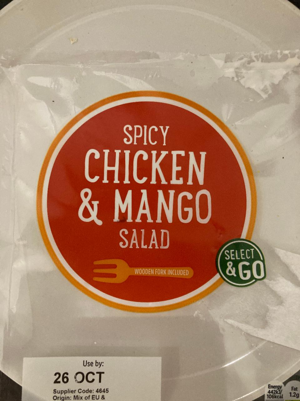 Fotografie - Spicy Chicken & Mango salad Select&Go