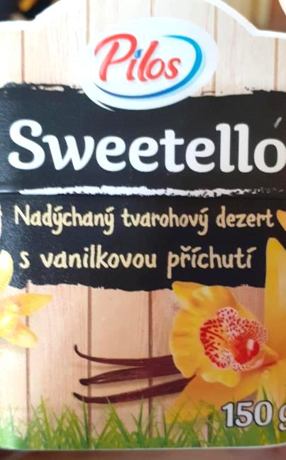 Fotografie - Sweetello nadýchaný tvarohový dezert s vanilkovou příchutí Pilos