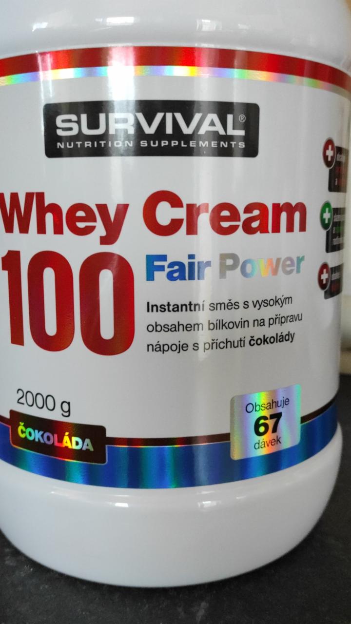 Fotografie - Whey Cream 100 Fair Power čokoláda Survival Nutrition