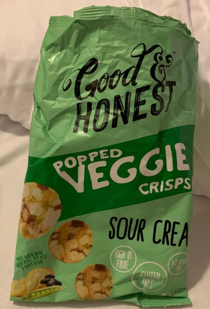 Fotografie - Popped Veggie Crisps Sour Cream Good & Honest