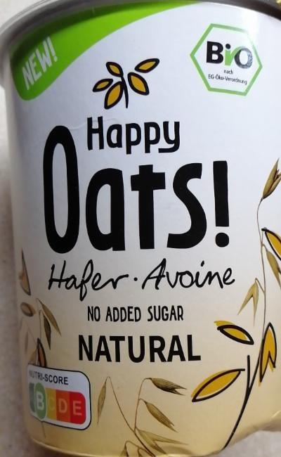 Fotografie - Bio Hafer No added sugar Natural Happy Oats!