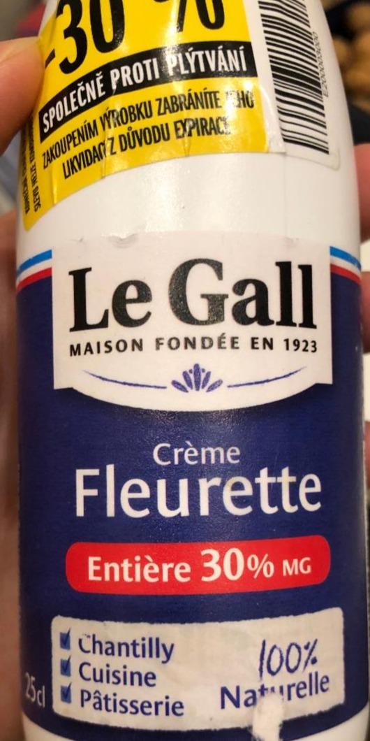 Fotografie - Crème Fraiche Fleurette Entiere 30% Le Gall