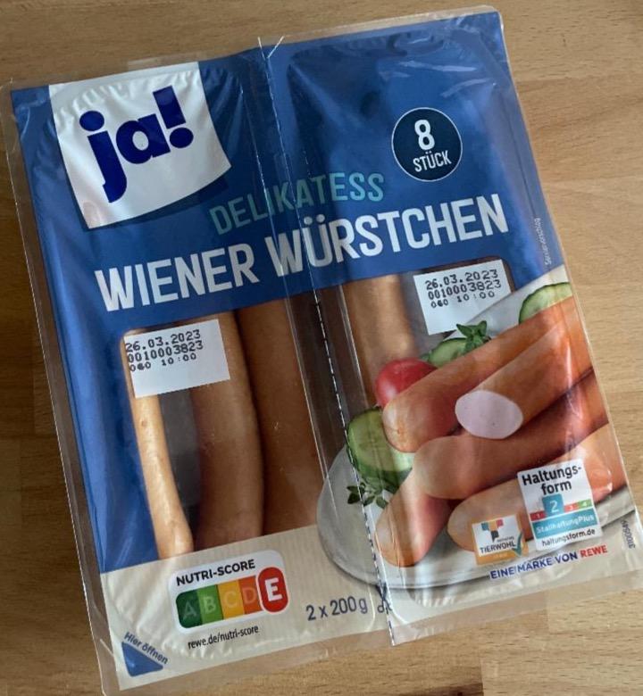 Fotografie - Delikatess Wiener Würstchen Ja!