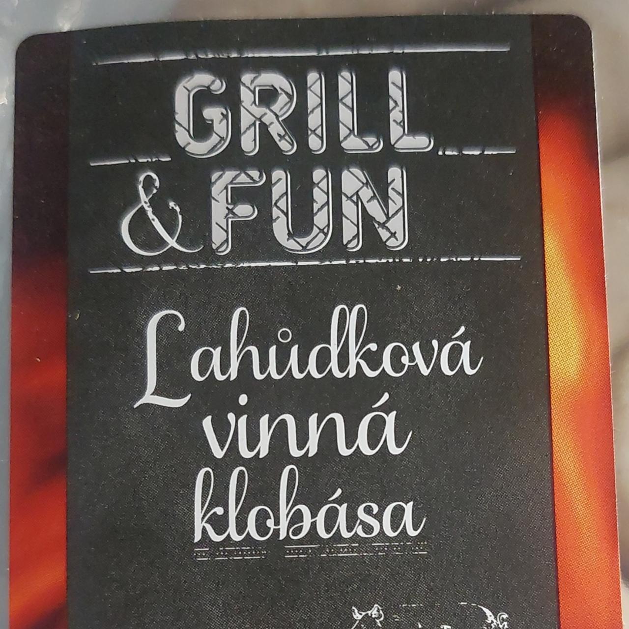 Fotografie - Lahůdková vinná klobása Grill & Fun