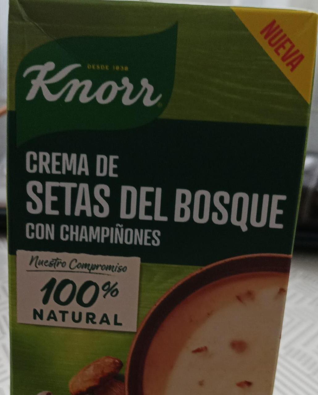 Fotografie - Crema de setas del bosque con champiñones Knorr