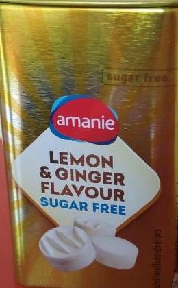 Fotografie - Lemon & ginger flavour sugar free Amanie
