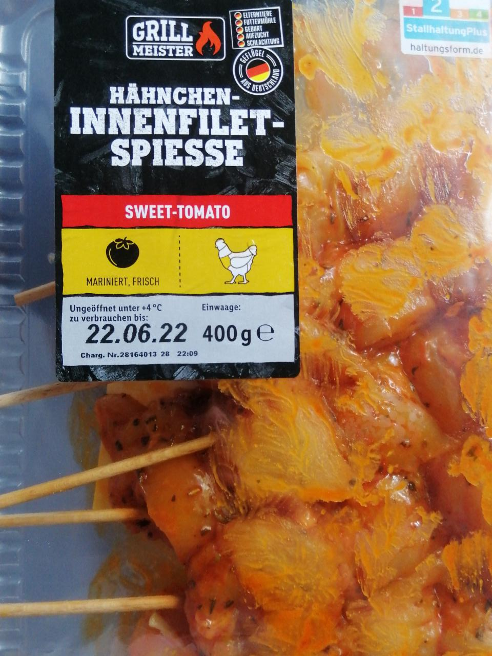 Fotografie - Hähnchen-innenfilet-spiesse Sweet tomato Grill Meister