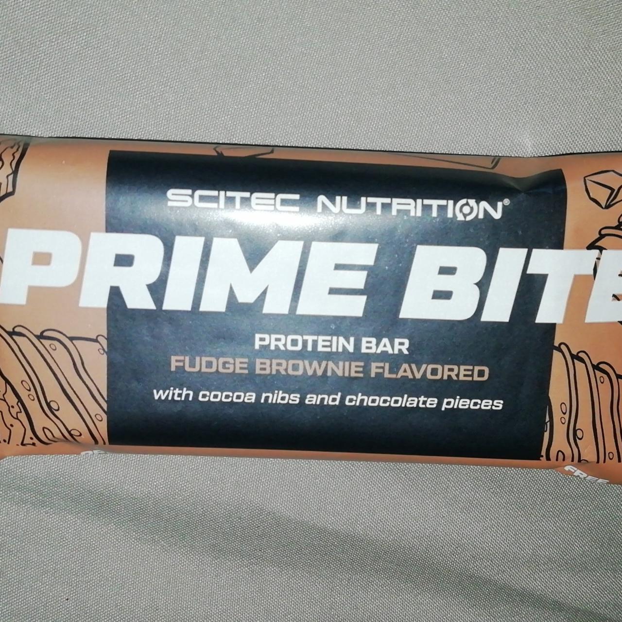 Fotografie - Prime bite Protein bar Fudge Brownie Scitec Nutrition