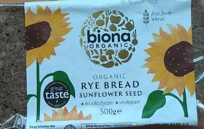 Fotografie - Organic rye bread sunflower seed Biona