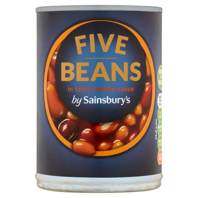 Fotografie - Five Beans in Tasty Tomato Sauce by Sainsbury's