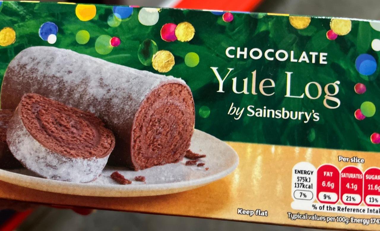 Fotografie - Chocolate Yule Log by Sainsbury's