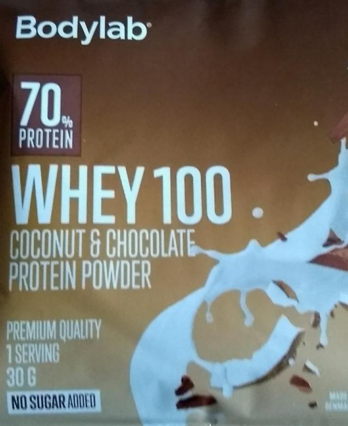 Fotografie - whey coconut & chocolate protein powder Bodylab