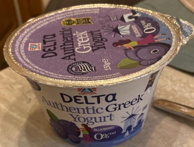 Fotografie - Authentic Greek Yogurt 0% Blueberry Delta