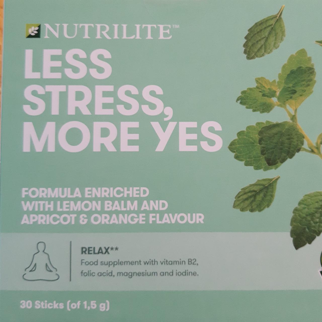 Fotografie - Less stress, more yes Nutrilite
