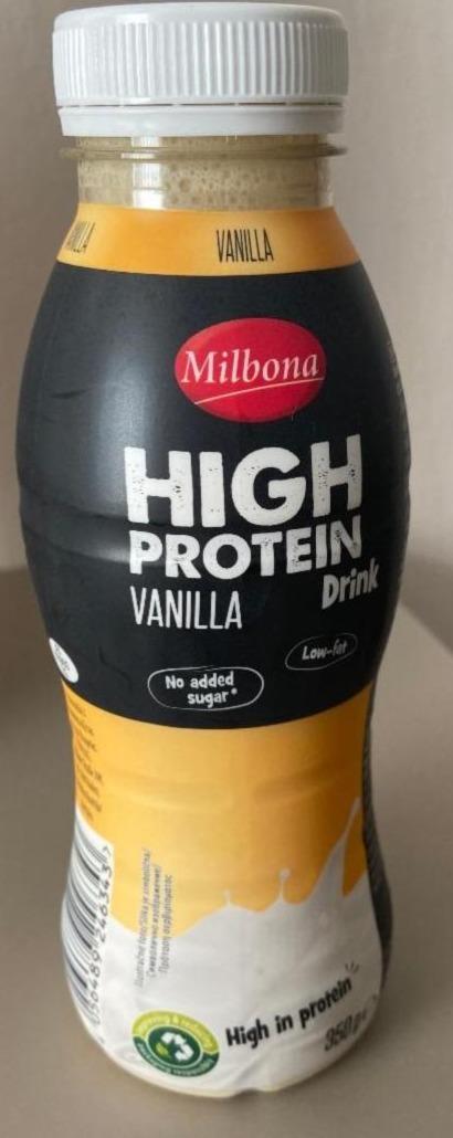 Fotografie - High protein drink vanille Milbona