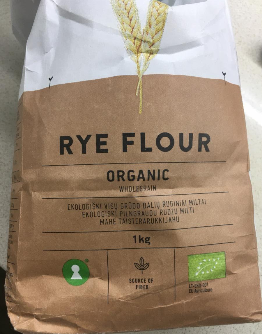 Fotografie - Organic Wholegrain Rye Flour Auga