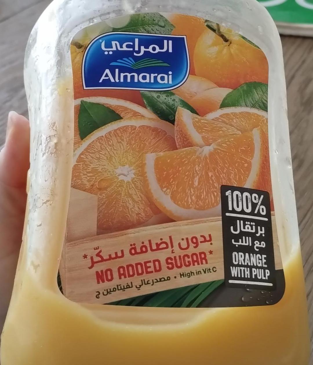 Fotografie - Orange with pulp no added sugar Almarai