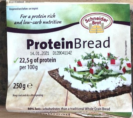 Fotografie - Protein Bread Schneider brot