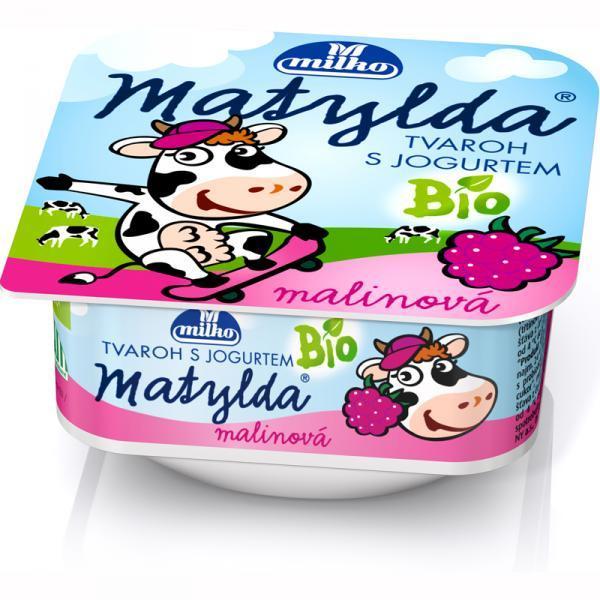 Fotografie - Matylda malinová tvaroh s jogurtem bio Milko