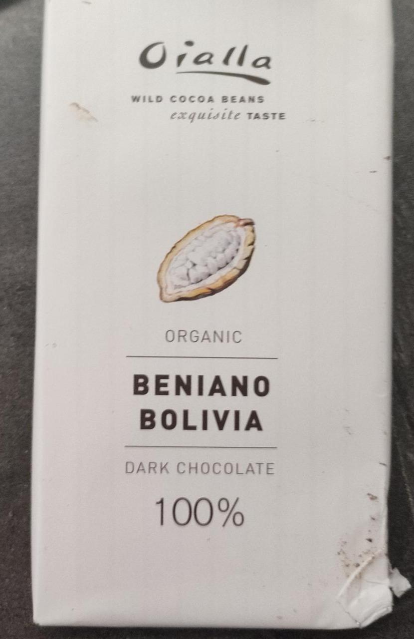 Fotografie - Bolivia organic dark chocolate 100% Oialla