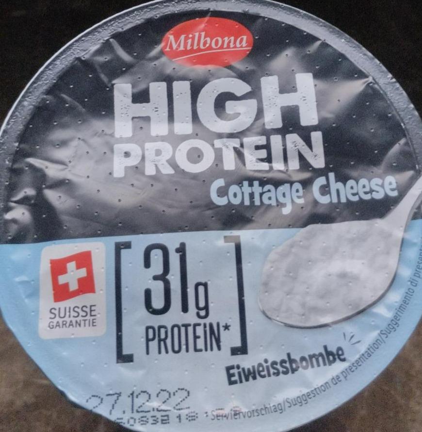 Fotografie - High protein cottage cheese Eiweissbombe 31g protein Milbona