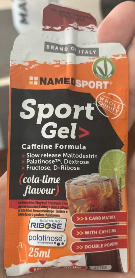 Fotografie - Sport Gel Cola-Lime flavour NamedSport