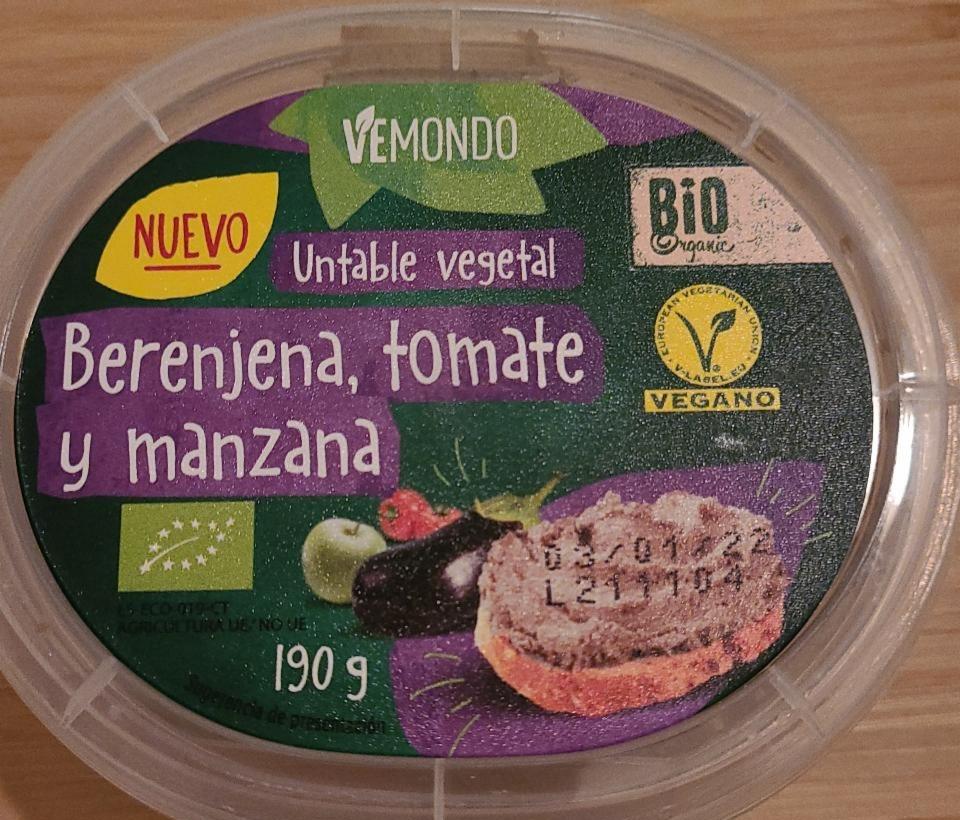 Fotografie - Bio Organic Berenja, tomate y manzana Vemondo