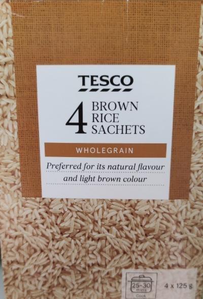Fotografie - brown rice sachets wholegrain Tesco