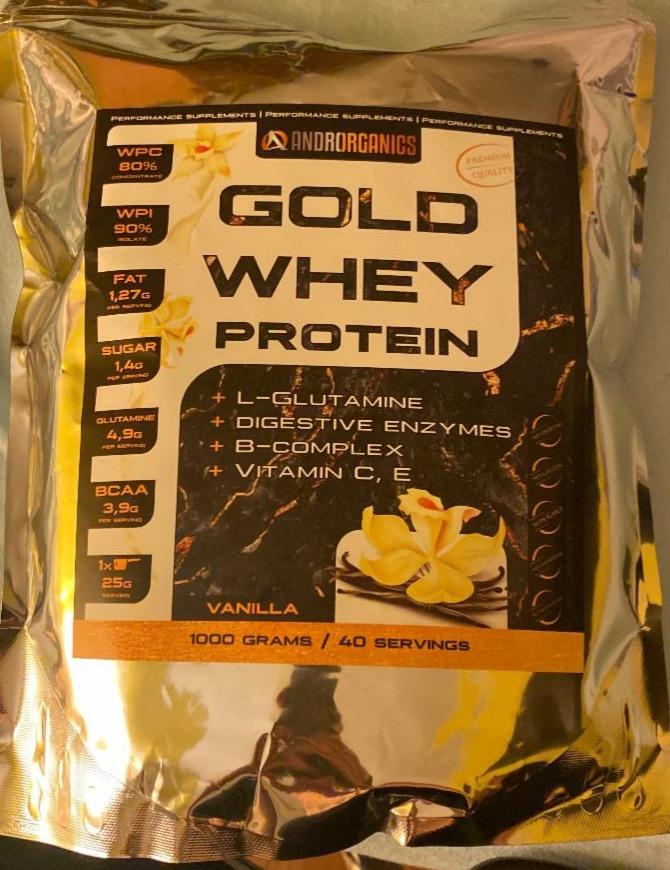 Fotografie - Gold Whey Protein Vanilla Androrganics