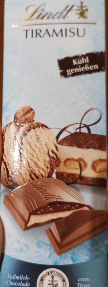 Fotografie - Mléčná čokoláda s náplní Tiramisu Lindt