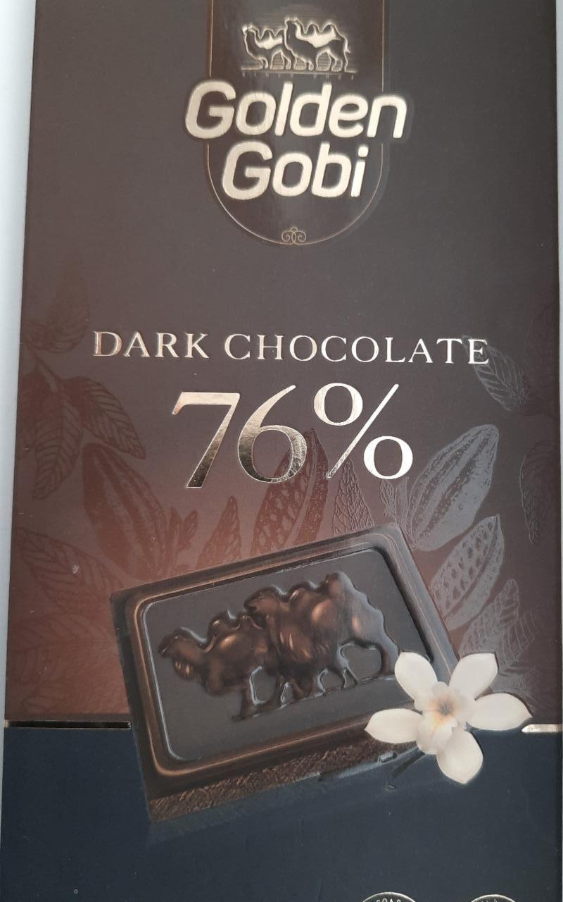 Fotografie - Dark Chocolate 76% Golden Gobi